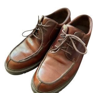 Cole Haan Men's Brown Leather Lace-Up Ankle Boots Size 9 1/2 Casual‎